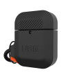 UAG Apple AirPods Silicone Case - Black/Orange