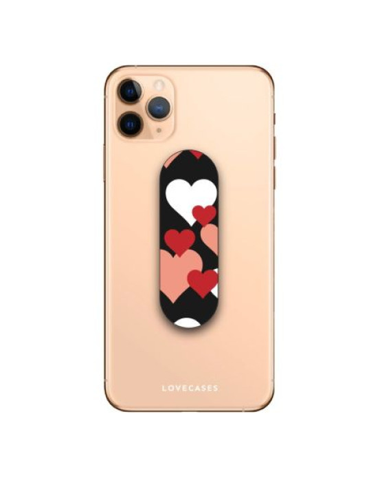 Lovecases Lovehearts Phone Grip & Stand - Black Lovecases Lovehearts Phone Grip & Stand - Black