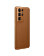 Official Samsung Galaxy S21 Ultra Genuine Leather Cover Case - Brown