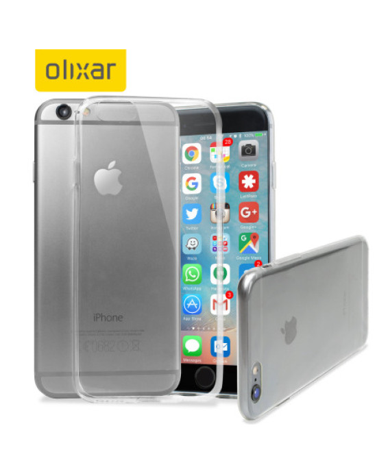 Olixar Ultra-Thin iPhone 6S Gel Case - 100% Clear