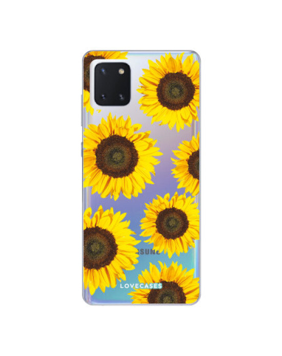 LoveCases Samsung Galaxy Note 10 Lite Sunflower Clear Phone Case