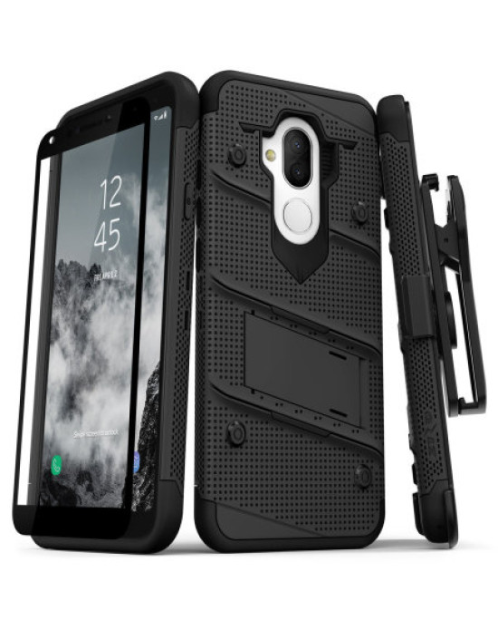 SCRAP - Zizo Bolt Alcatel 7 Tough Case & Screen Protector - Black
