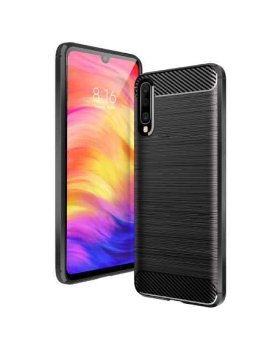 Olixar Carbon Fibre Samsung Galaxy A30s Case - Black