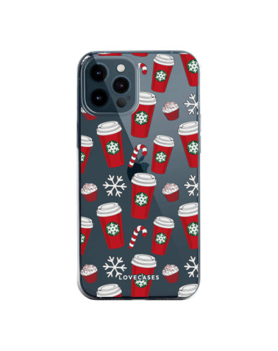 LoveCases iPhone 12 Pro Gel Case - Christmas Red Cups