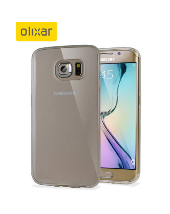 Olixar FlexiShield Samsung Galaxy S6 Edge Gel Case - Frost White