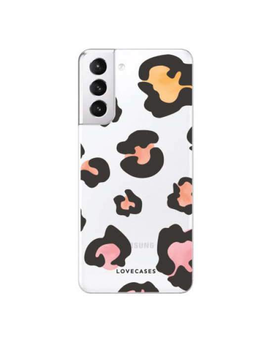LoveCases Samsung Galaxy S21 Gel Case - Colourful Leopard