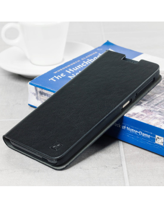 Olixar Leather-Style HTC Desire 530 / 630 Wallet Stand Case - Black