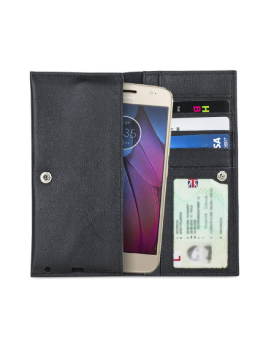 Olixar Primo Genuine Leather Motorola Moto G5S Case - Black