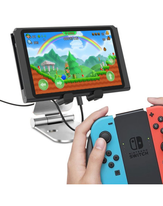 Olixar Nintendo Switch Premium Metal Stand - Silver