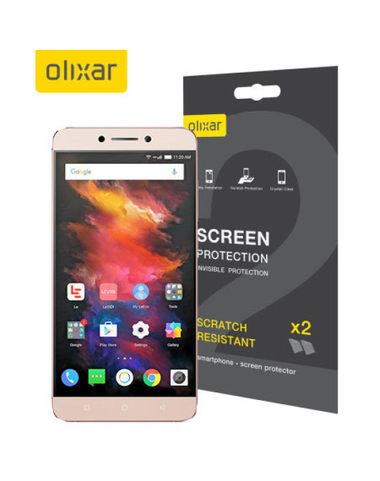 Olixar LeEco Le S3 Film Screen Protector 2-in-1 Pack Olixar LeEco Le S3 Film Screen Protector 2-in-1 Pack