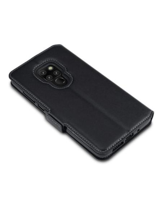 Olixar Huawei Mate 20 Low Profile Genuine Leather Wallet Case - Black Olixar Huawei Mate 20 Low Profile Genuine Leather Wallet Case - Black