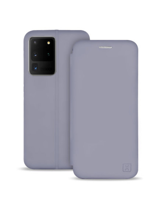 Olixar Soft Silicone Samsung Galaxy S20 Ultra Wallet Case - Grey