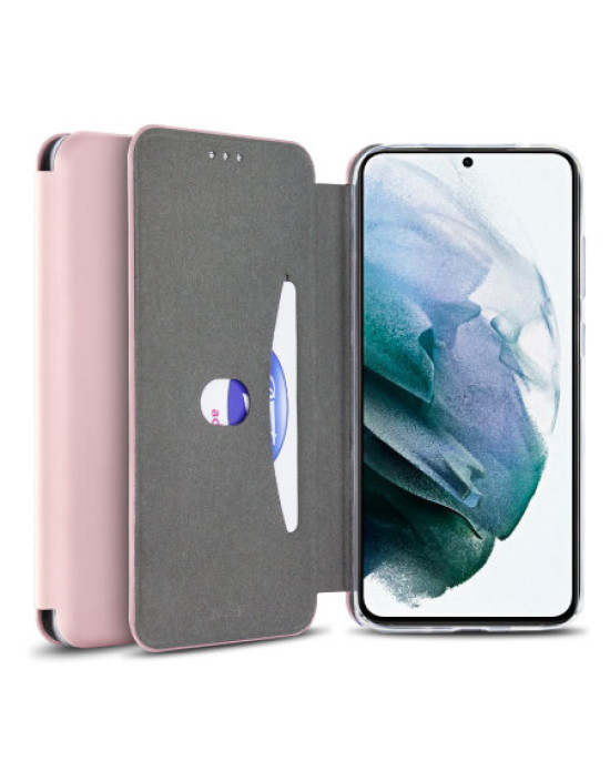 Olixar Soft Silicone Samsung Galaxy S21 Plus Wallet Case - Pink