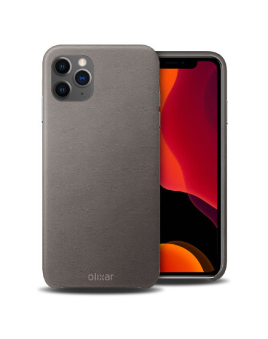 Olixar Genuine Leather iPhone 11 Pro Case - Grey