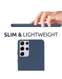 Olixar Samsung Galaxy S21 Ultra Soft Silicone Case - Midnight Blue