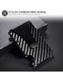 Olixar RFID Carbon Fibre Card Case With Money Clip - Black