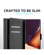 Olixar Leather-Style Samsung Note 20 Ultra Wallet Stand Case - Black