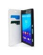 Olixar Leather-Style Sony Xperia C4 Wallet Stand Case - White