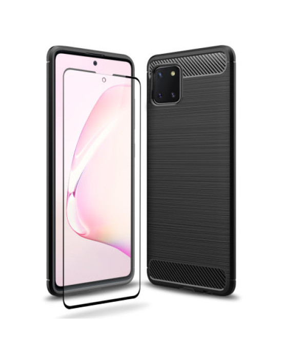 Olixar Sentinel Samsung Note 10 Lite Case & Screen Protector - Black