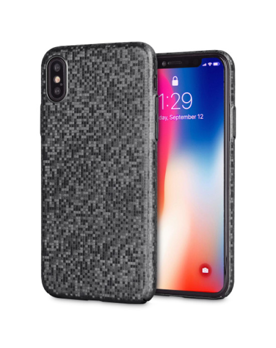 LoveCases Check Yo Self iPhone X Case - Sparkling Black