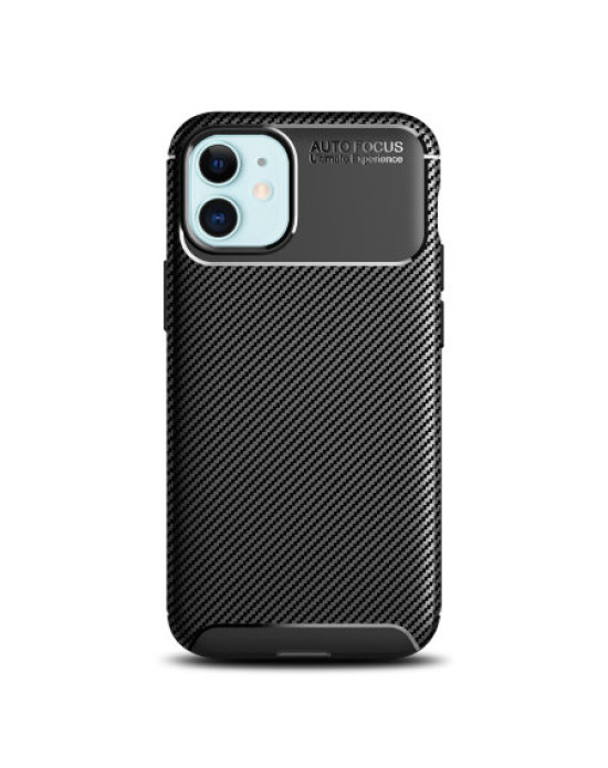 Olixar Carbon Fibre Apple iPhone 12 Slim Case - Black