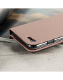 Olixar Leather-Style iPhone SE 2020 Wallet Stand Case - Rose Gold