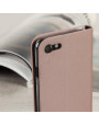 Olixar Leather-Style iPhone SE 2020 Wallet Stand Case - Rose Gold