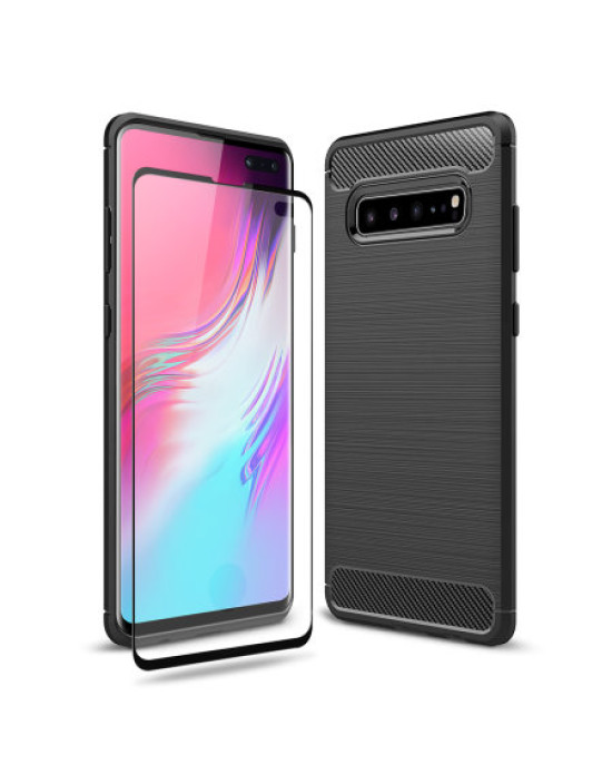 Olixar Sentinel Samsung Galaxy S10 5G Case And Glass Screen Protector