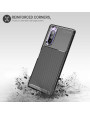Olixar Sony Xperia 5 Carbon Fibre Case - Black