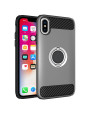 Olixar ArmaRing iPhone X Finger Loop Tough Case - Silver