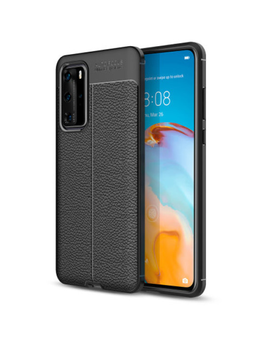 Olixar Attache Huawei P40 Pro Leather-Style Protective Case - Black