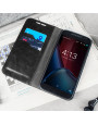 Olixar Leather-Style Moto G4 Wallet Stand Case - Black Olixar Leather-Style Moto G4 Wallet Stand Case - Black