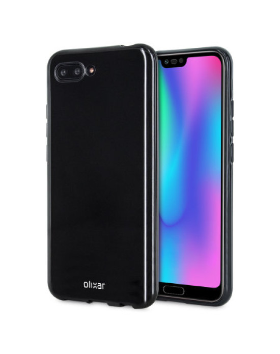 Olixar FlexiShield Huawei Honor 10 Gel Case - Solid Black