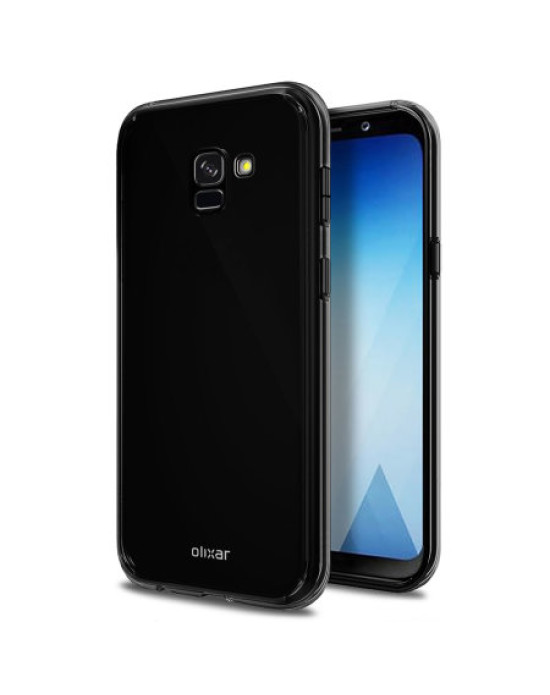 Olixar FlexiShield Samsung Galaxy A8 Plus 2018 Gel Case - Solid Black