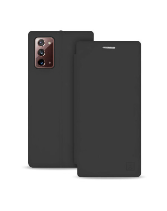 Olixar Soft Silicone Samsung Galaxy Note 20 5G Wallet Case - Black