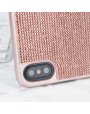 LoveCases iPhone XS Gel Case - Rose Gold Luxury Crystal