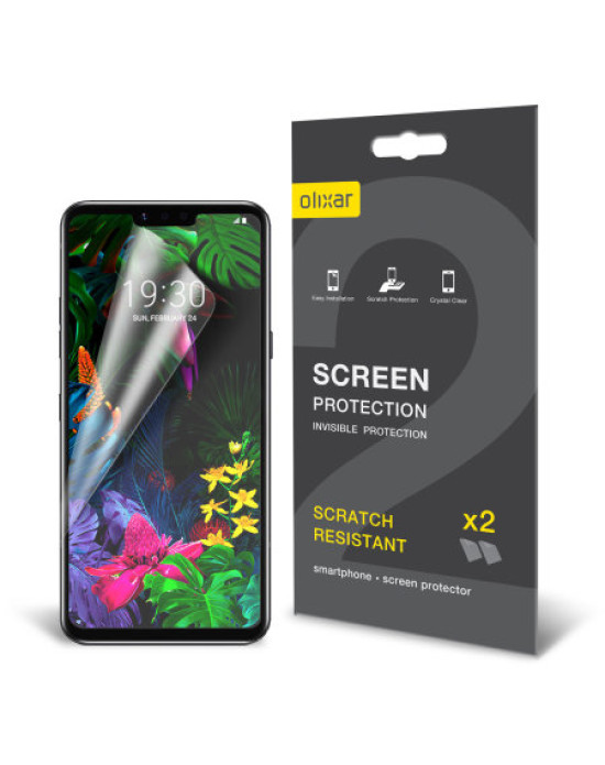 Olixar LG G8 Screen Protector 2-in-1 Pack