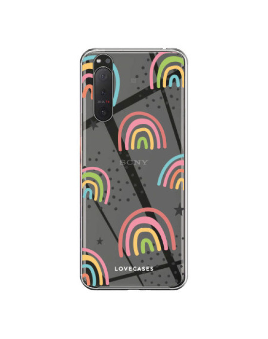 LoveCases Sony Xperia 5 II Gel Case - Abstract Rainbow