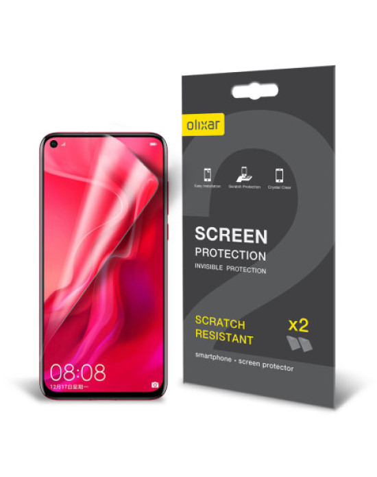 Olixar Huawei Nova 4 Film Screen Protector 2-in-1 Pack Olixar Huawei Nova 4 Film Screen Protector 2-in-1 Pack