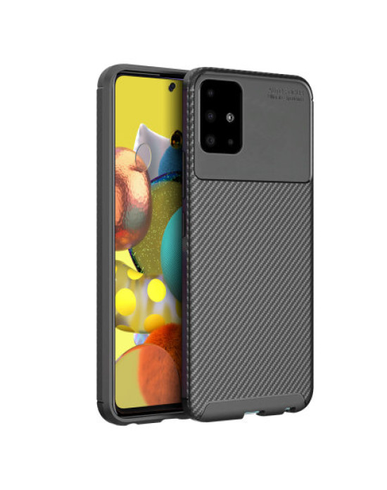 Olixar Carbon Fibre Samsung Galaxy A51 5G Case - Black