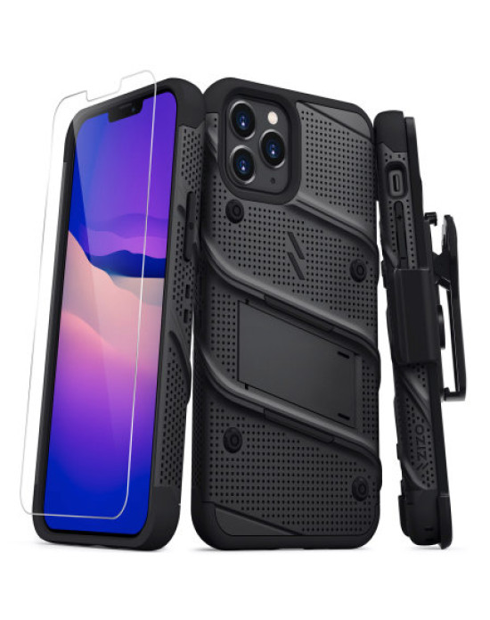 Zizo Bolt Series iPhone 12 Pro Max Tough Case - Black Zizo Bolt Series iPhone 12 Pro Max Tough Case - Black