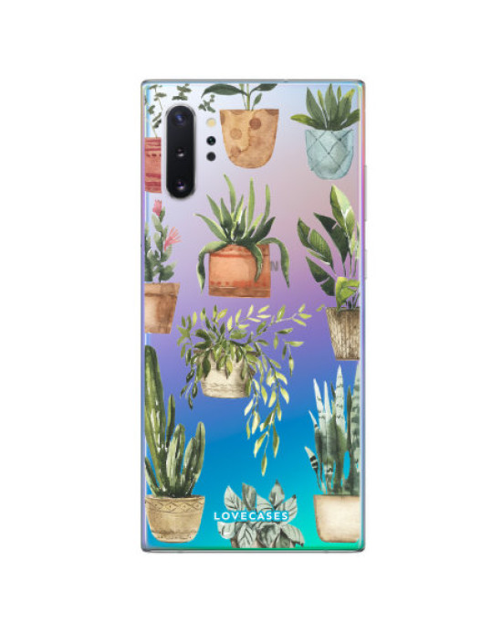 LoveCases Samsung Note 10 Plus 5G Plant Phone Case - Clear Multi