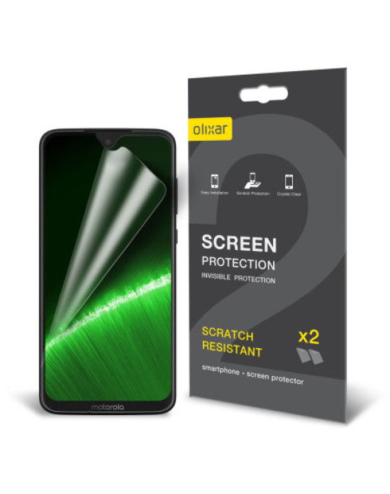 Olixar Motorola Moto G7 Plus Film Screen Protector 2-in-1 Pack