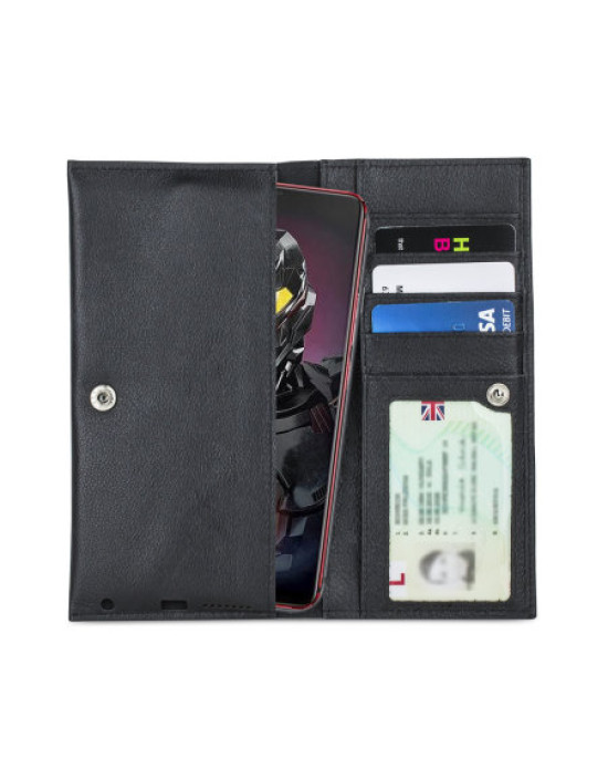 Olixar Primo Leather ZTE nubia Red Magic Mars Wallet Case - Black