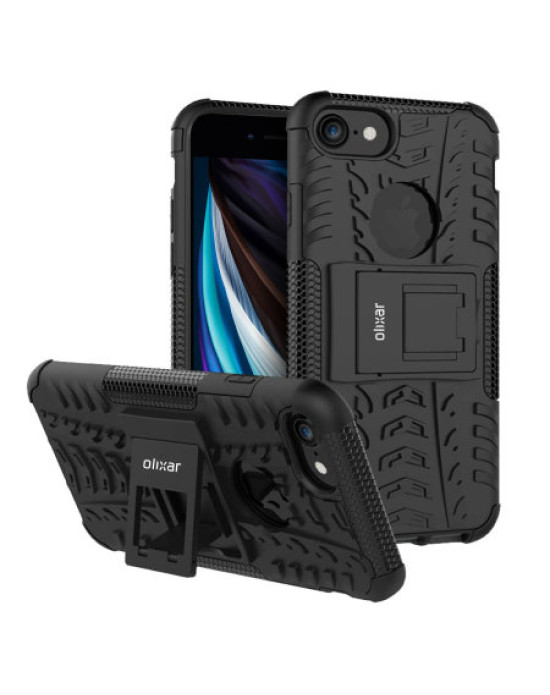 Olixar ArmourDillo iPhone SE 2020 Protective Case - Black