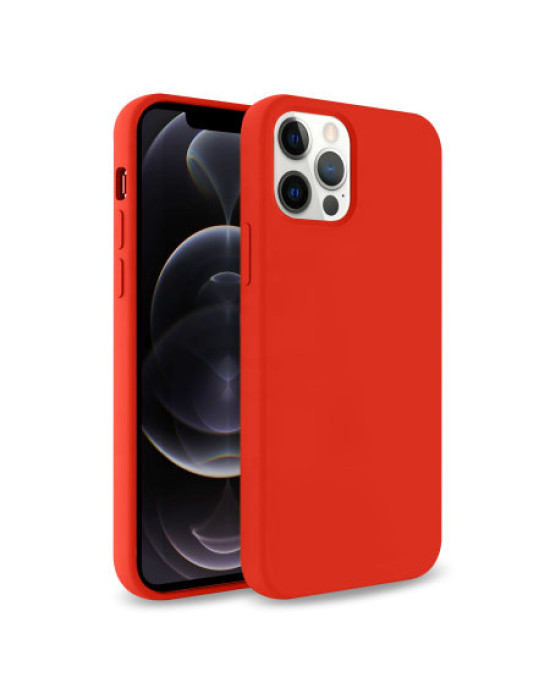 Olixar Soft Silicone iPhone 12 Pro Case - Red