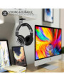 Olixar Ultra Grip Office Desk Headphone Holder - Black