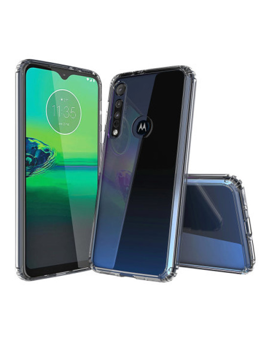 Olixar ExoShield Tough Snap-on Motorola One Macro Case - Clear