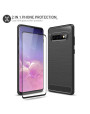 Olixar Sentinel Samsung S10 Case And Glass Screen Protector- Black