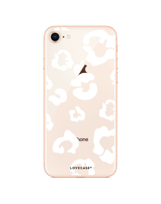 LoveCases iPhone 7 Leopard Print Case - Clear White